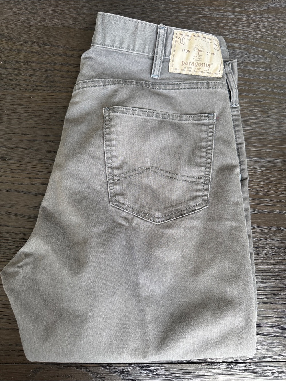 Patagonia Men's Straight Jeans in Light Gray